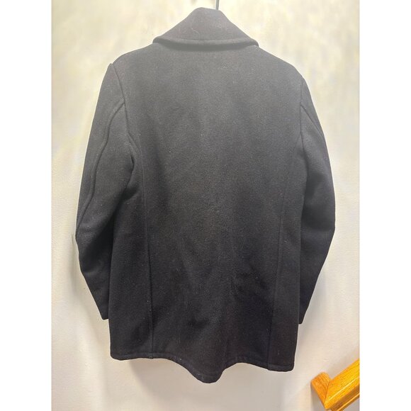 Vintage Fox Knapp Mens Wool Peacoat Large Navy Double-Breasted 36 - Picture 9 of 11